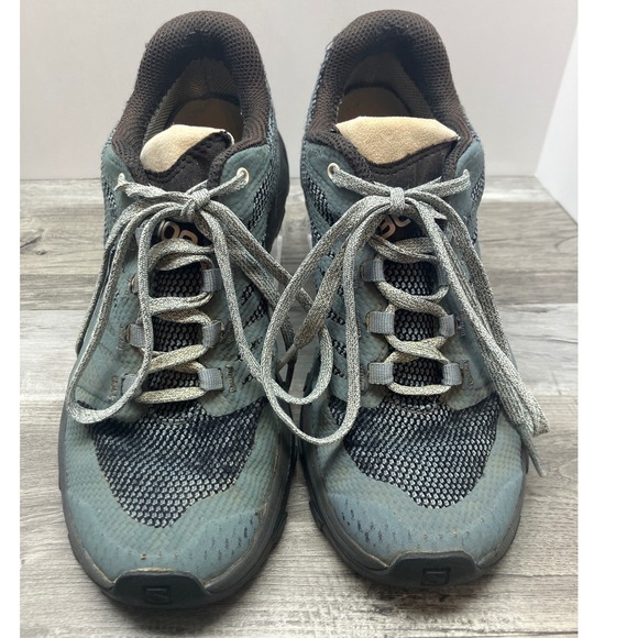 Salomon Outline GTX Womens 6 Hiking Shoes Blue Grey Waterproof GORE-TEX 409970 - Picture 8 of 8